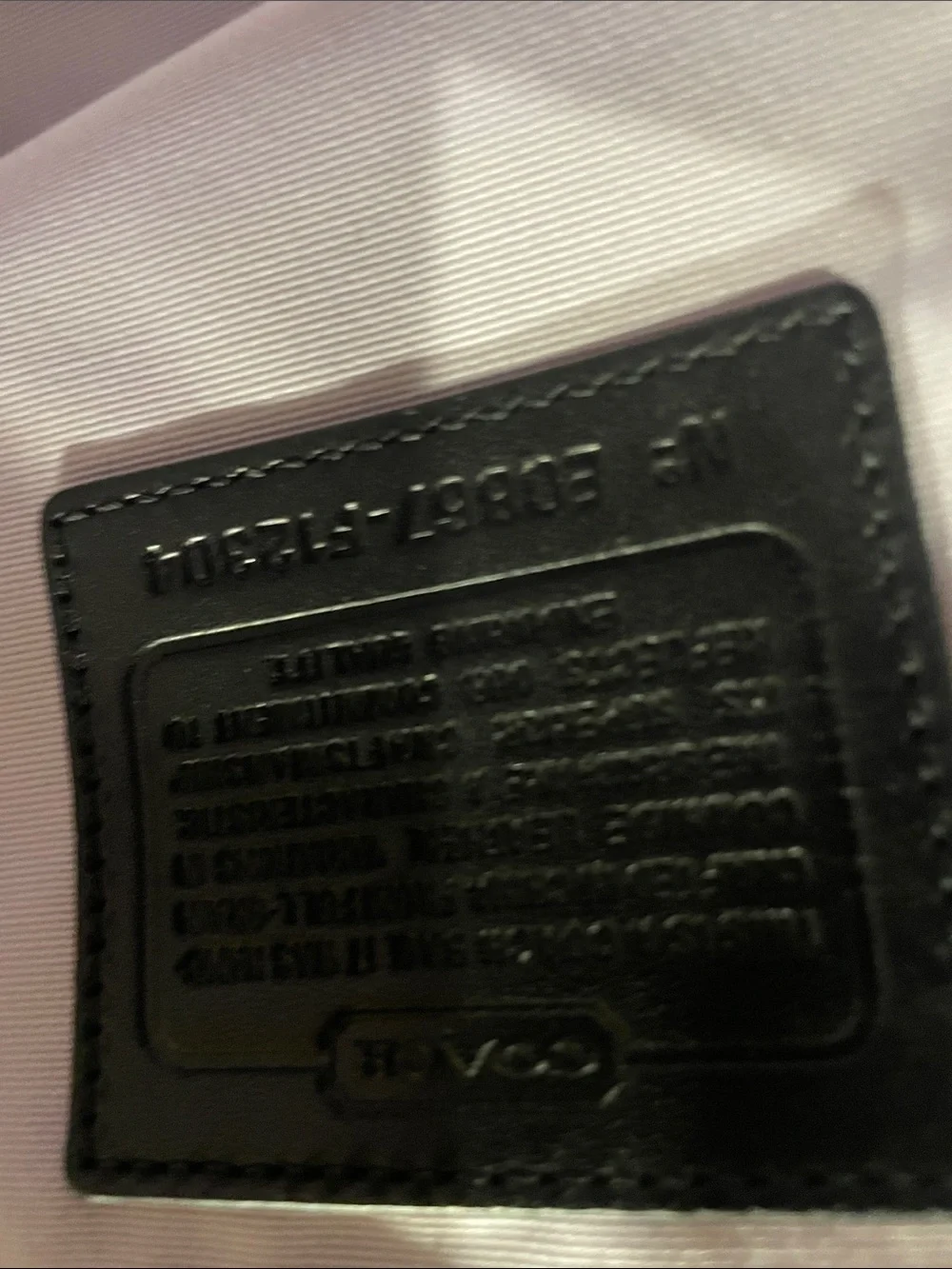Coach Black Leather Shoulder Bag with Contrast Stitching